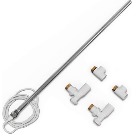 Talus - Dual Fuel Towel Rail Kit 600w Standard White (1/2)
