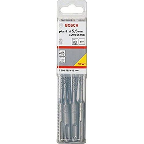 Trapano a martello SDS plus-5, 5,5 x 100 x 165 mm, confezione da 10