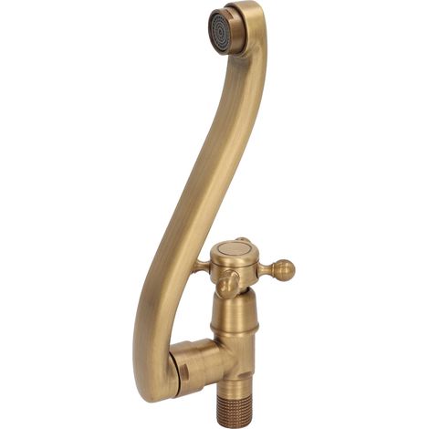 Robinet mitigeur vintage pour lavabo, eau chaude/froide, mitigeur à poignée unique pour salle de bain et cuisine. (1/5)