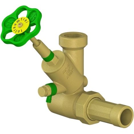 JS VANNEDERIVATION EN T, KFR, COLONNE MONOTUBE DN20, ENTRÉE 1", RACCORD FEMELLE SUPÉRIEUR 1 1/4" (1/2)