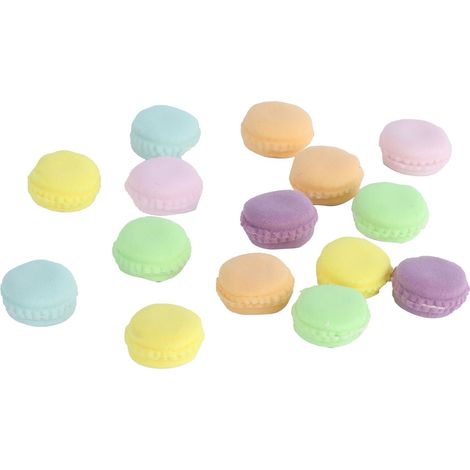 Accessoire de décoration pour maison de poupée (échelle 1/12) : gâteau macaron artificiel. (1/5)