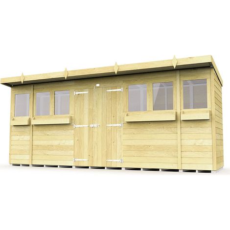 16 x 4 Pent Summer Shed