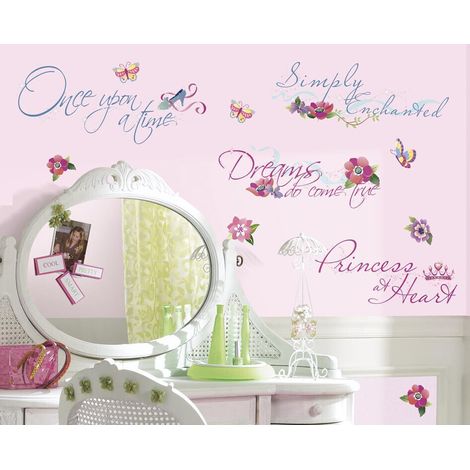 Stickers phrase Disney chambre Princesse (1/3)