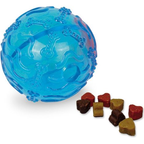 Jouet pour Chien Treat Balle Bleu 8 cm