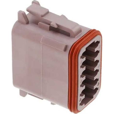 Connettore Serie DT Maschio 12 Vie Marrone