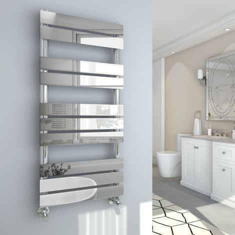 WarmeHaus Chrome Flat Panel Heated Towel Rail 1000x450mm