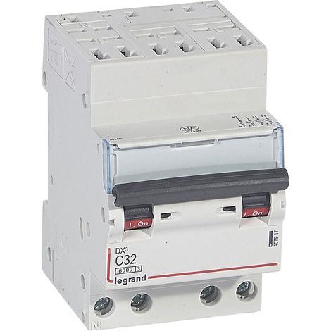 DX³ Disjoncteur 4P courbe C 32A 6kA/10kA Auto - LEG407917