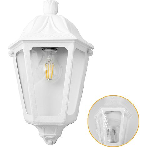 Wandleuchte iesse 1xe27 ip55 l.22xb.13xh.35cm weiß harz