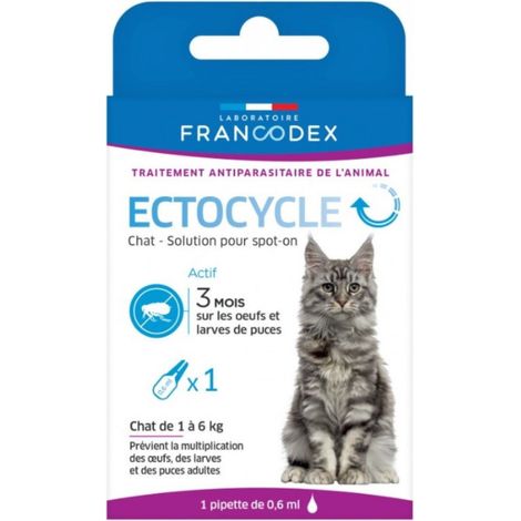 Pipette anti puces Ectocycle pour Chat - Francodex