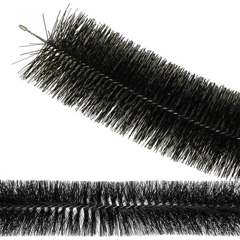 2 x Black Gutter Brush 4m x 100mm Prevents Debris & Moss