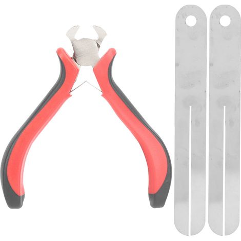 Gitarrensaitenschneider, Bundzange, Gitarrenreparatur- und Wartungswerkzeug, 3-teiliges Set, Edelstahl, Saitenschneider und Bundabzieher (1/5)