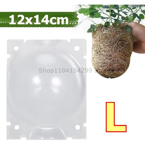 (L, 10 pièces) Capsules de marcottage aérien, boules de bouturage pour plantes, boîte de culture haute pression, boîte de greffage, pot de pépinière (1/4)