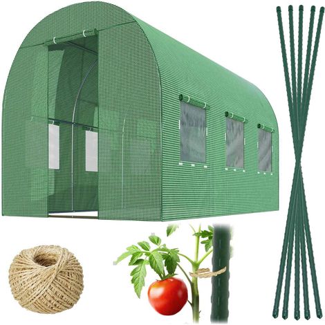 Tunnel de jardin 2x3m 6m2 plonos
