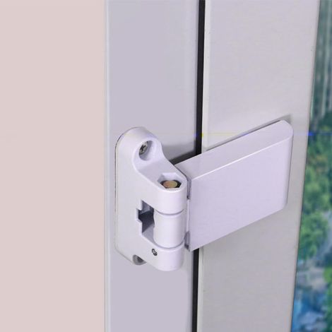 Filiyano-Charnière de porte blanche, charnière de porte robuste en PVC, charnière pour porte et fenêtre en acier et plastique, compatible avec les (1/4)