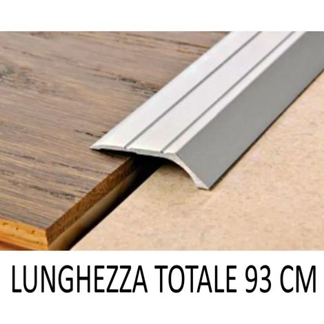 PASSATOIA ADESIVA CM.93 A GRADINO "L" ALLUMINIO ANODIZZATO