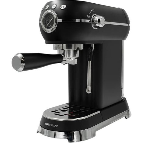 Home Deluxe Machine à café espresso à filtre EXQUISITE - Noir mat
