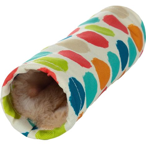 Tunnel de détente Fizi rembourré 6 x 25 cm pour rongeurs