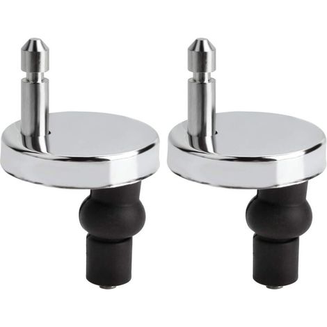 [NIEMALS VERWENDET] Set mit 2 universellen WC-Sitzbefestigungen – Hochleistungsscharniere für WC-Deckel, einfacher und langlebiger Austausch