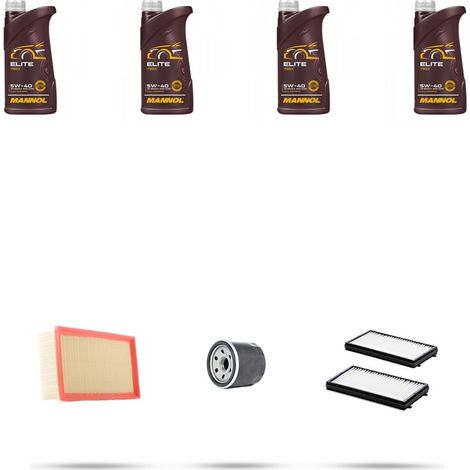 Kit tagliando 3 FILTRI e 4L OLIO compatibile con Hyundai Getz 1.3 60kw dal 2002 (1/3)
