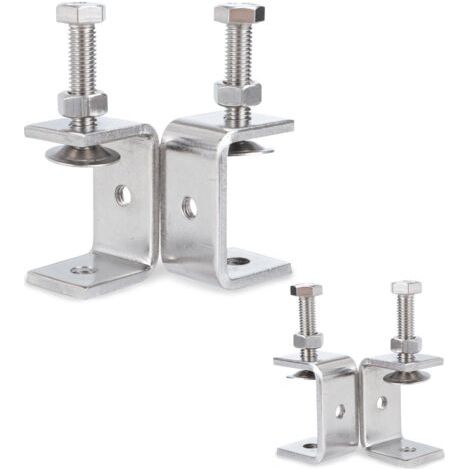 4 Pièces Mini Serre Joint, Pince De Support En Acier Inoxydable 304 De 30 Mm, Serre - Joint Plage De Réglage De 0-25 Mm, Pince De Soudage En Acier Inoxydable Adaptée Pour La Soudure (1/4)