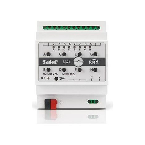 Satel KNX-SA24 Controlador Domótico Carril DIN 8 Canales (1/2)