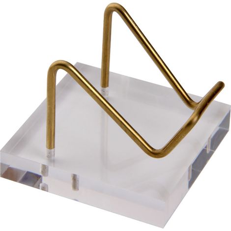 Mini chevalet de table en cristal acrylique avec support et base en acrylique (1/4)