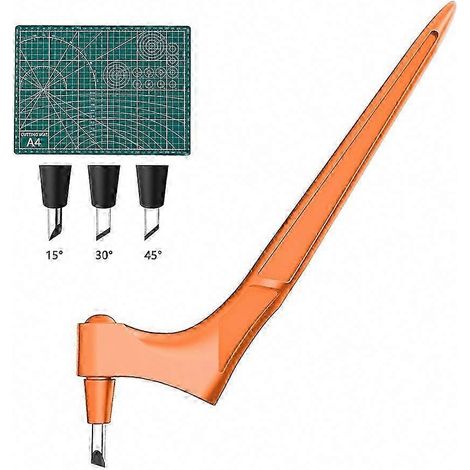 Couteau rotatif 360° en acier inoxydable, outil de découpe créative pour papier, gyro-cutter de sécurité, instrument de bricolage précis, maniable et durable. (1/5)