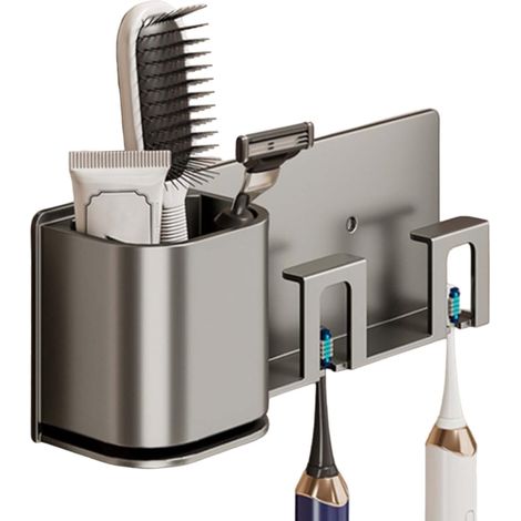 Toothbrush Holder Wall Mounted Toothpaste Holder Wall