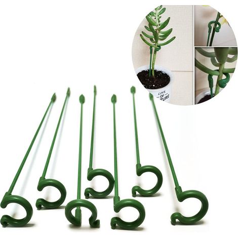 Support de plante en plastique support de fleur outil de fixation de Protection réutilisable fournitures de jardinage support de support de légumes 10 pièces (17cm) (1/5)