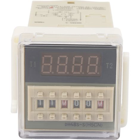 O111ROM DH48s s-2Z Minuterie à affichage LCD durable, relais temporisé 8 broches 0,1S-99H (24VAC/DC) (1/5)