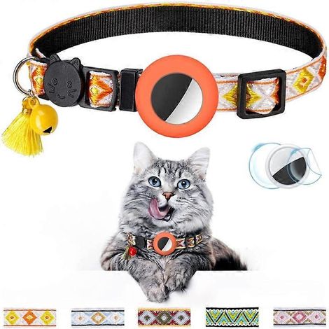 Collier réfléchissant de sécurité pour chats avec traceur GPS intégré (1/5)