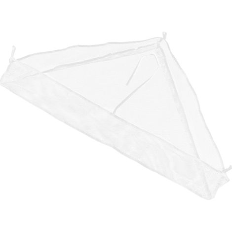 Réseau de stockage de jouets pour enfants Organisateur d'animaux suspendu hamac de rangement pour animaux en peluche hamac animal en peluche macramé polyester blanche (1/5)
