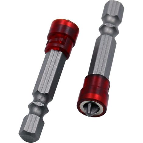 Embout de Tournevis Long Cruciforme Magnétique en Acier, 4 Pièces Embout pour Visseuse Magnétique, Résistant à L’abrasion, pour Tournevis Électrique et Perceuse (1/5)
