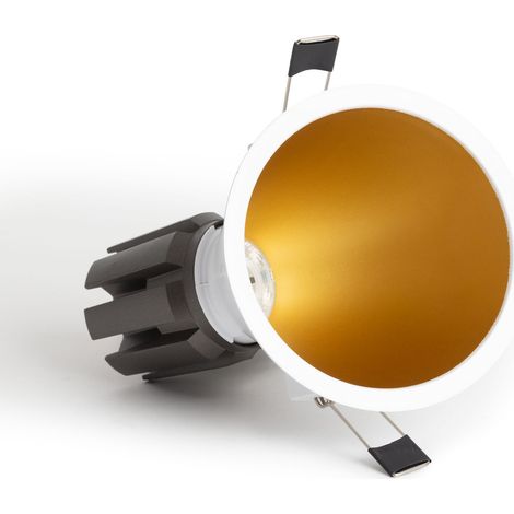 Foco Downlight LED 9W / 12W Cónico inclinación 20º Areni Corte Ø 100 mm 4000K Dorado Blanco Neutro 9 W (1/5)