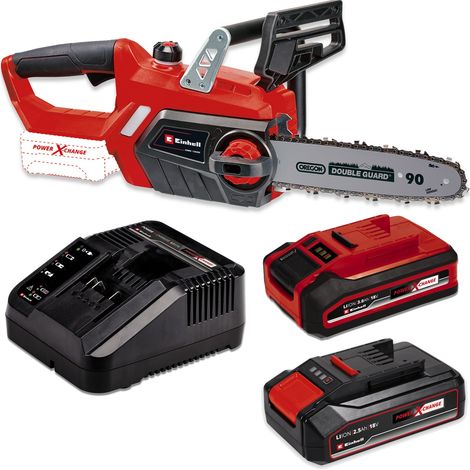 Einhell 18v Cordless Chainsaw 25cm Bar Oregon Chain PXC Heavy Duty 2 x Batteries (1/5)