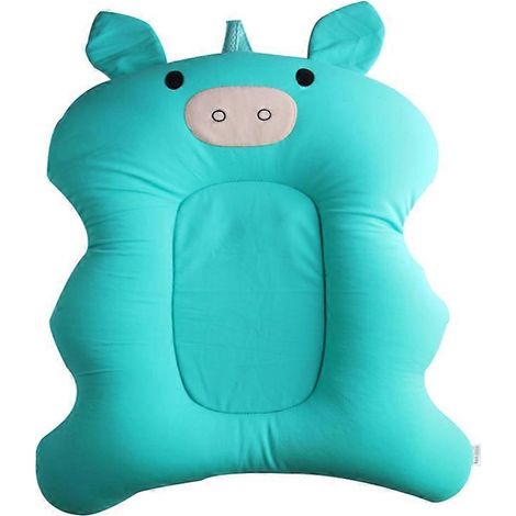Tapis de bain mignon pour bébé, antidérapant, avec support et siège de baignoire, pour la sécurité des nouveau-nés. Coussin de bain pliable et doux.
