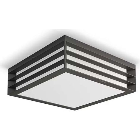 Philips myGarden - Lampada da soffitto per esterni 26x26 cm, E27, antracite 915005382401 (1/4)