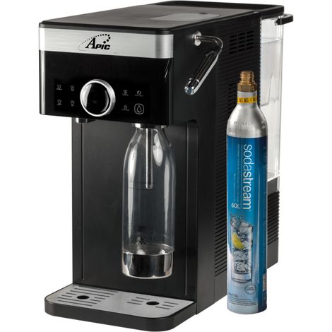 Apic – Fontaine à eau filtrée chaude, froide, plate ou pétillante – Réservoir 3.8L – Températures personnalisables 6°C à 100°C – Design compact