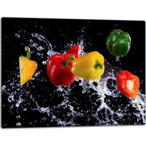 Schneidebrett aus Glas, 52x40 cm, Pfefferstreuer (1/5)