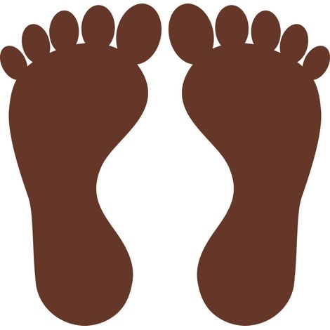 Fußabdruck-Aufkleber für Kinderzimmerböden (12 Paare, verschiedene Farben) (1/4)