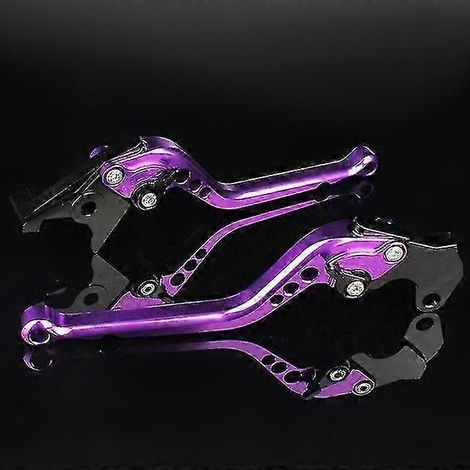 Leviers de frein et d'embrayage 3D pour moto CBR900RR (1993-1999) - Accessoires inclus (levier de frein long violet). (1/5)