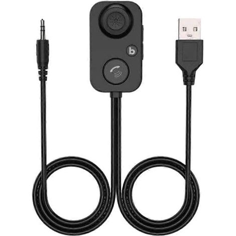 Récepteur Bluetooth audio 5.1 avec adaptateur sans fil 3,5 mm, compatible avec les amplificateurs mains libres de voiture, les haut-parleurs, les casques et les récepteurs Bluetooth. (1/5)