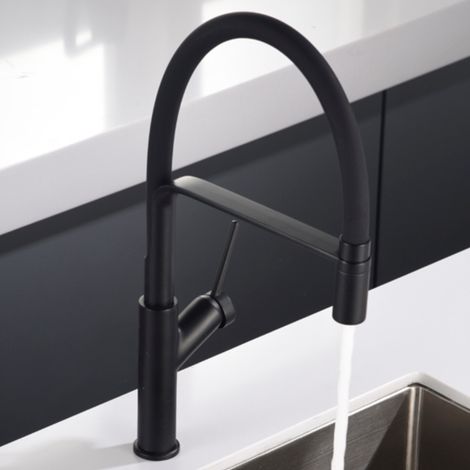 Imex -  Grifo Monomando de Cocina Extraible Negro Serie  Sena
