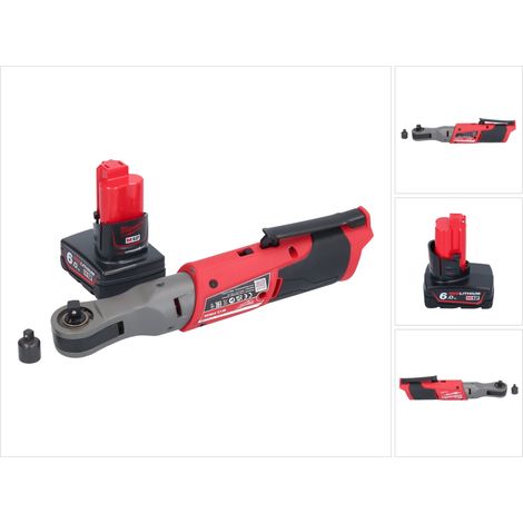 Milwaukee M12 FIR38-601 Akku Ratsche 12 V 75 Nm 3/8" 1/4" + 1x Akku 6,0 Ah - ohne Ladegerät (1/5)