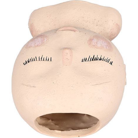 Pot de fleurs en forme de tête de visage, en résine, avec trou de drainage, pour plantes d'intérieur et d'extérieur, style 2 (1/5)