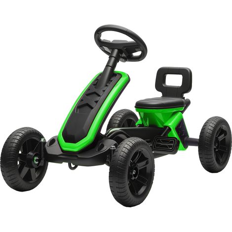 Pédales Kart EVA Antidérapantes Métal Charge 30 kg Enfants 2-5 Ans Vert