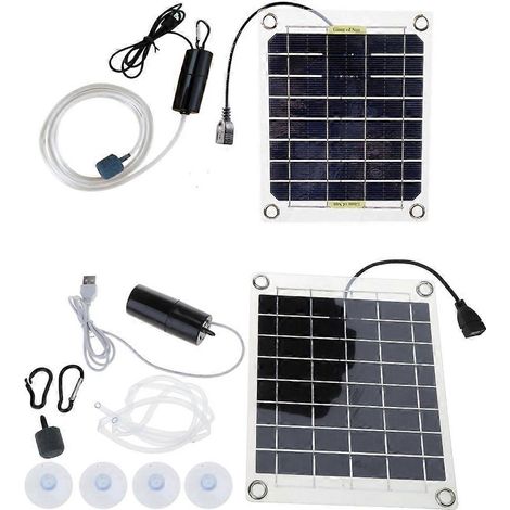 Pompe à eau solaire portable et silencieuse pour bassin extérieur, idéale pour les poissons d'aquarium. (1/4)