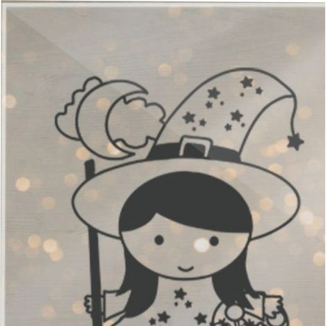 Décoration acrylique Halloween 12x18cm imperméable, décoration de bureau résistante à l'eau, ornement acrylique pour maison CBS718X15 (1/4)