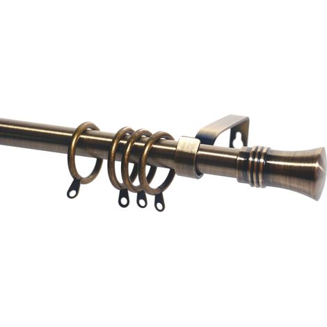 Utilia BASTONE PER TENDE CORONA Estensibile cm. 71÷122 col. Oro Antico