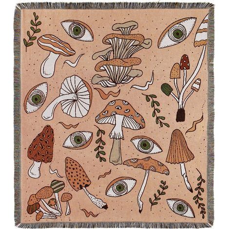 1 Pièce 160x130cm Couverture Plaid champignons Tricotée Décorée avec des Franges Bohême Simple Doux Confortable Protéger Contre Le Froid pour Canapé Sofa Chaise à Repos et Sieste (1/5)